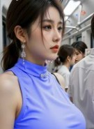 展示5 電車 AI 美女 short 第五個影片